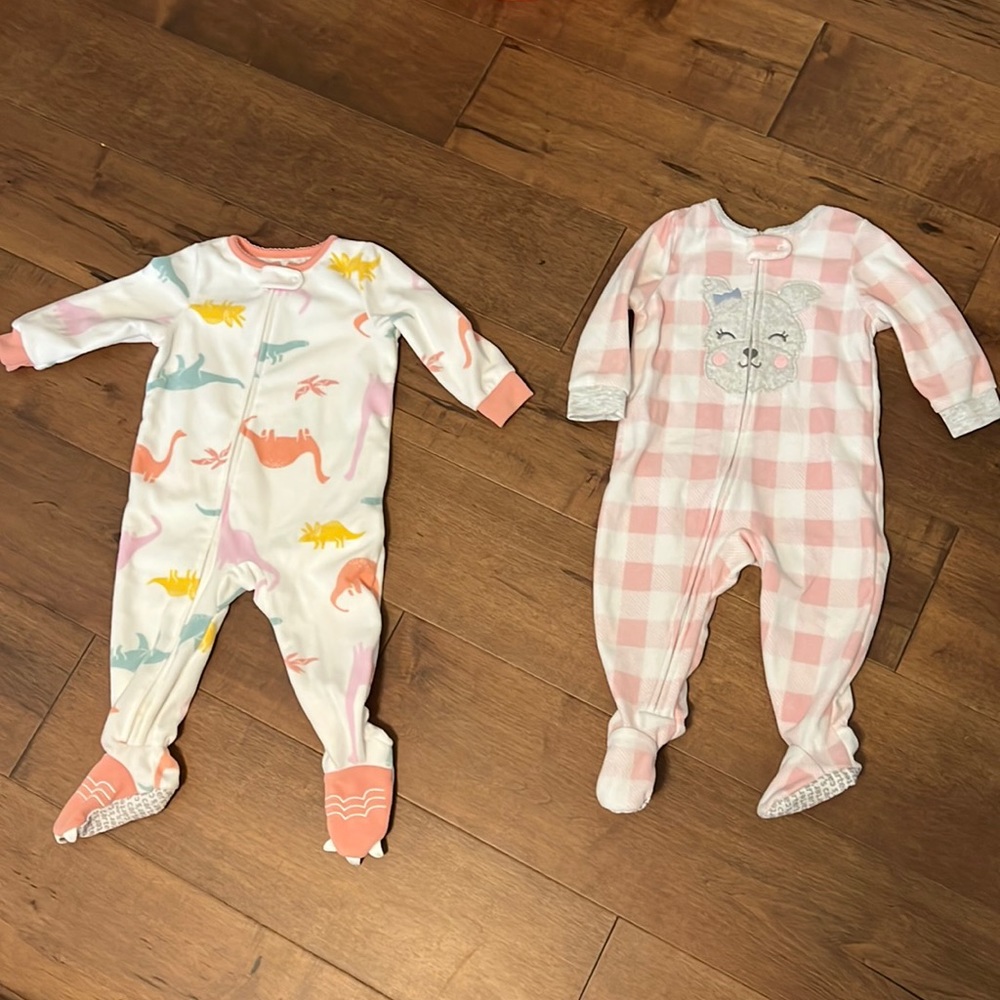 Carter’s Baby Girl Fleece Coverall Pajamas